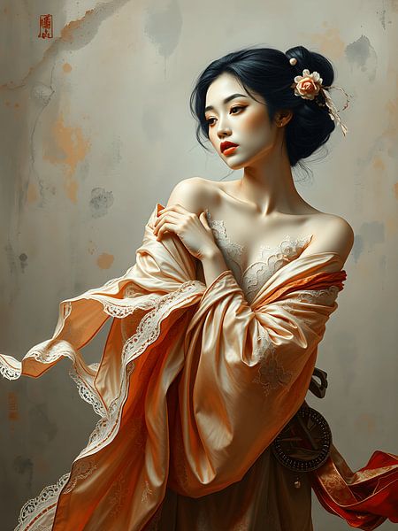 La beauté japonaise geisha par Jolique Arte