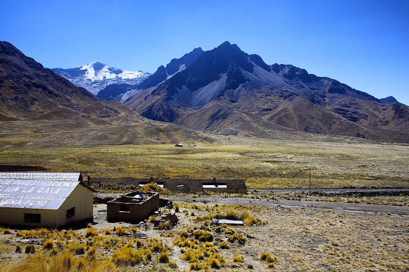 Mountains near Puno Peru by Yvonne Smits