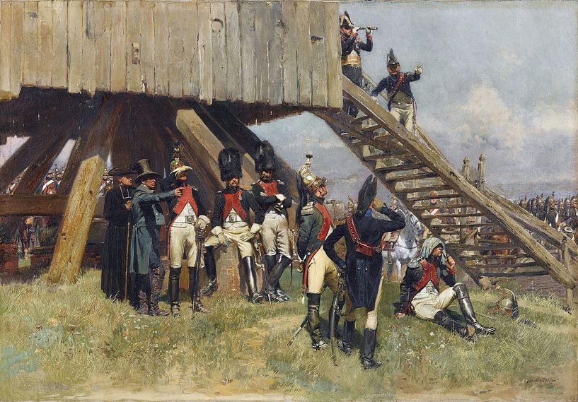 Édouard Detaille, Stabsbesprechung, Erstes Französisches Kaiserreich, 1903 von Atelier Liesjes
