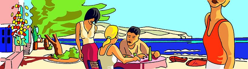 Marende west of Karpathos-Chora by Johannes Rohen