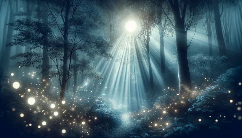 Autumn magic in the forest of lights by artefacti