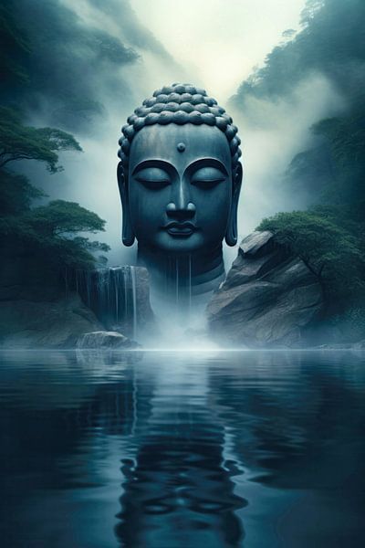 Buddha by the lake by ARTemberaubend