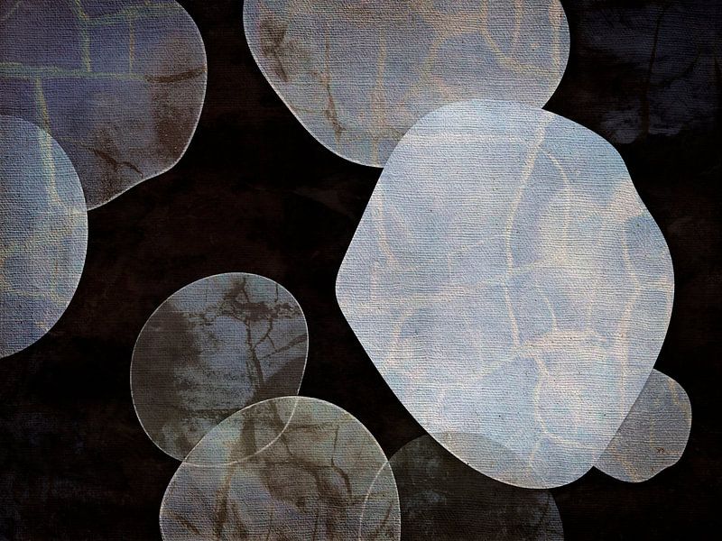 Japanese nature Shapes in flow Abstraction Japandi by FRESH Fine Art