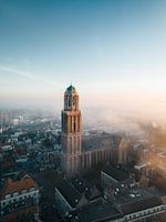Der Peperbus in Zwolle im Nebel