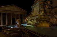 Piazza della Rotonda in Rome (in farbe)