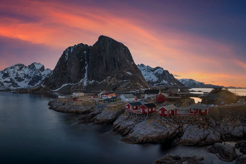 Henningsvær in the Lofoten Islands by Dieter Meyrl