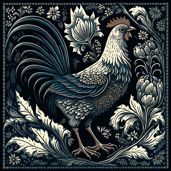 Folklore-Hahn von Vlindertuin-Art