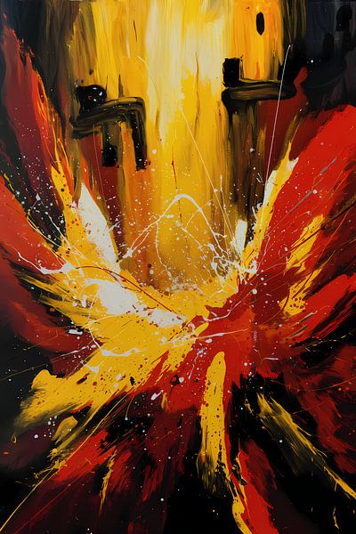 Art abstrait du feu et de l'énergie par Imperial Art House