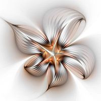 Florale Eleganz, moderne abstrakte Fraktalkunst