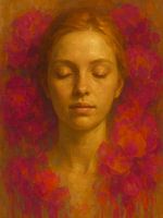 Tranquil Glow with Magenta Petals