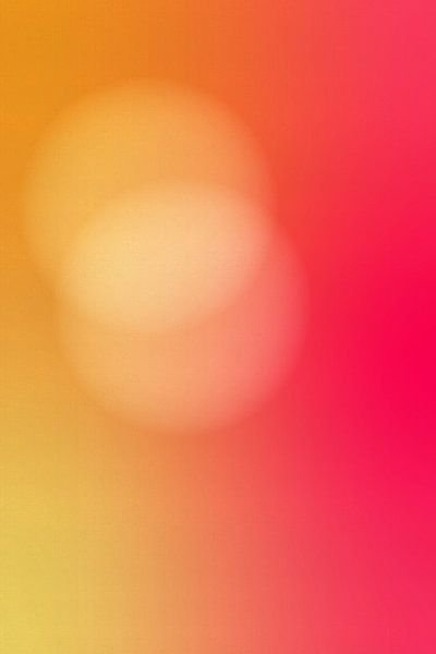 Retro 70er Jahre Neon Kunst. Abstrakter Farbverlauf in Gelb und Rosa von Dina Dankers