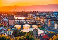 Coucher de soleil à Florence