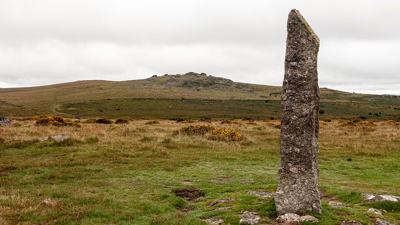 Menhir in Dartmoor by Dick Doorduin