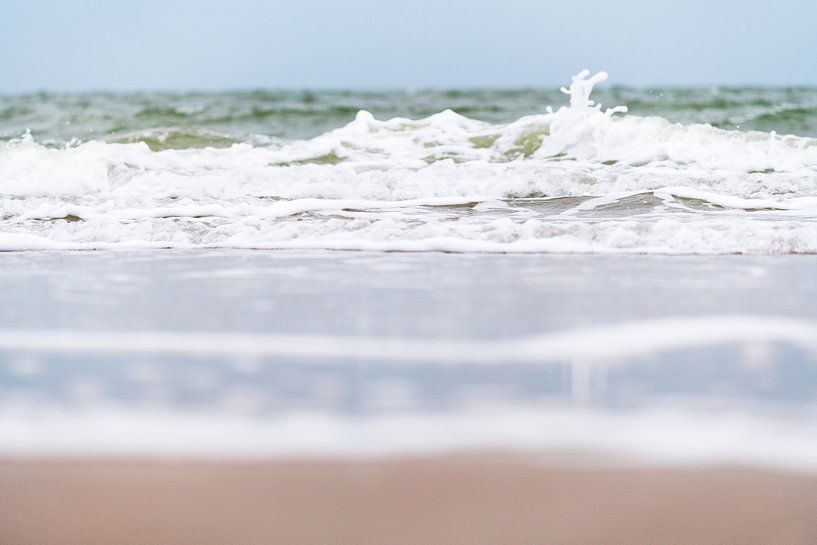 Wellen auf der Nordsee von Liefs van Peet