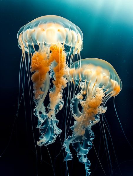 Two Jellyfish by Luc V. de Zeeuw