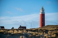 Leuchtturm von Texel mit Blick auf die Dünen
