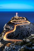 Far de Formentor Leuchtturm am Cap Formentor auf Mallorca abends nachts