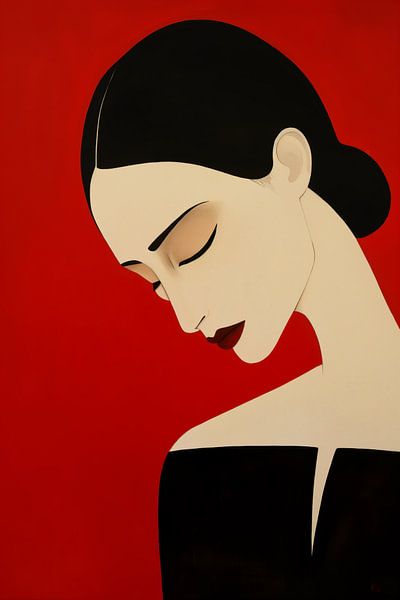 Frau abstrakt von Bert Nijholt