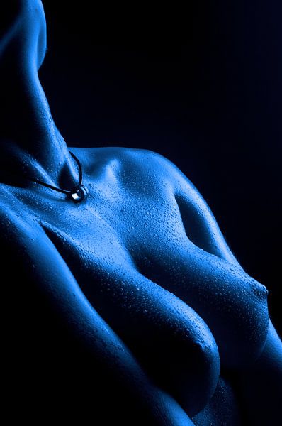 Blue Serie - Busen in Blau von Jörg B. Schubert