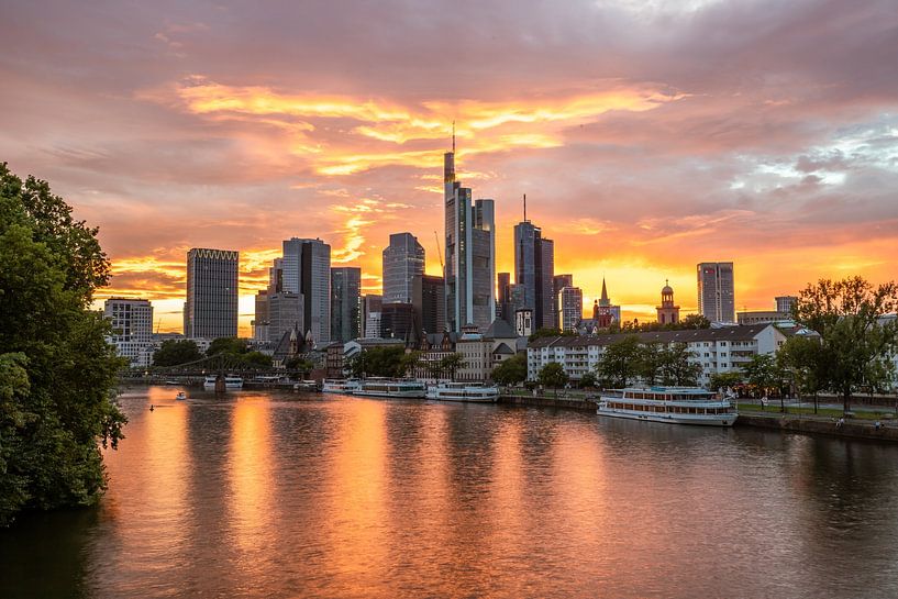 Coucher de soleil Francfort-sur-le-Main par Fotos by Jan Wehnert