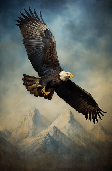 Vol au-dessus des montagnes par Brigitta Meijer