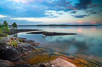Summer evening at Lake Vattern in Sweden