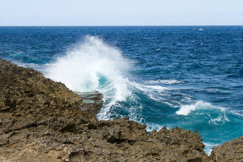 Curacao, rugged coast no. 1 by Arnoud Kunst