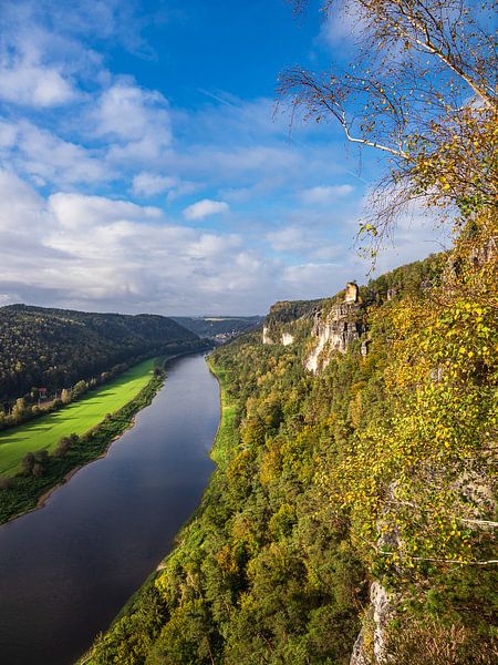 Blick über die Elbe auf die Sächsische Schweiz von Rico Ködder