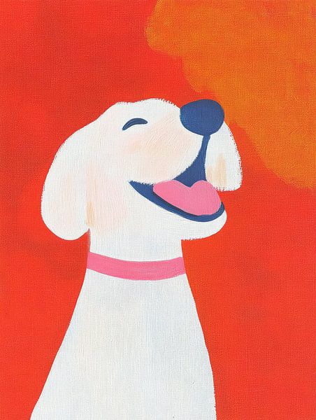 Happy labradoodle by Franka Poulain