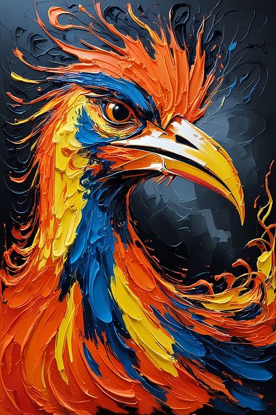 Oiseaux abstraits colorés par Art & Soul Creations