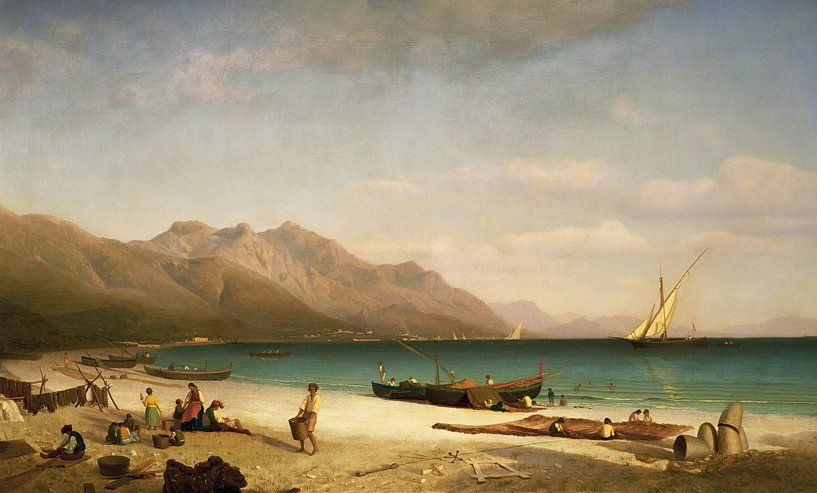 Albert Bierstadt,Baie de Salerne par finemasterpiece