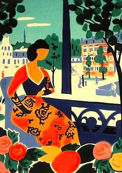 Italy poster art print painting wall art by Niklas Maximilian