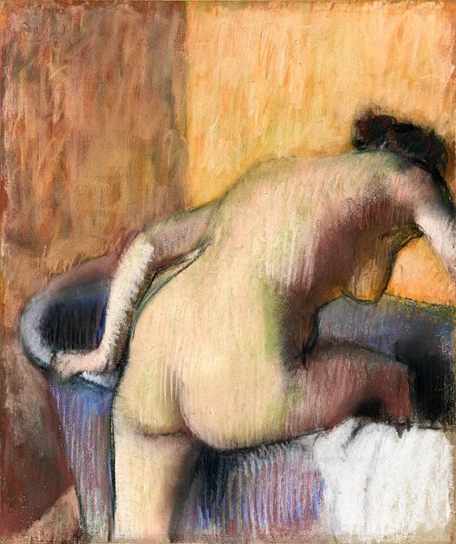 Naked lady. Bather Stepping into a Tub, Edgar Degas (ca. 1890) by Atelier Liesjes