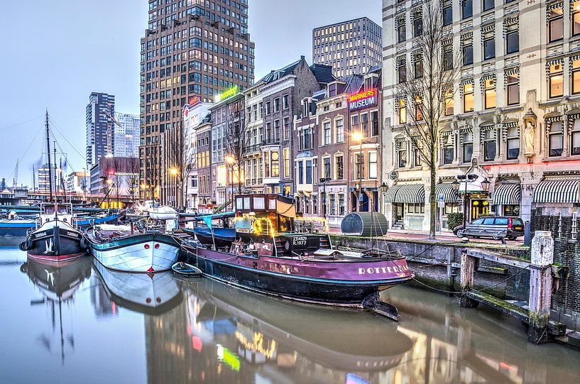 Rotterdam Wijnhaven, early morning by Frans Blok - photos, art and other wall decoration