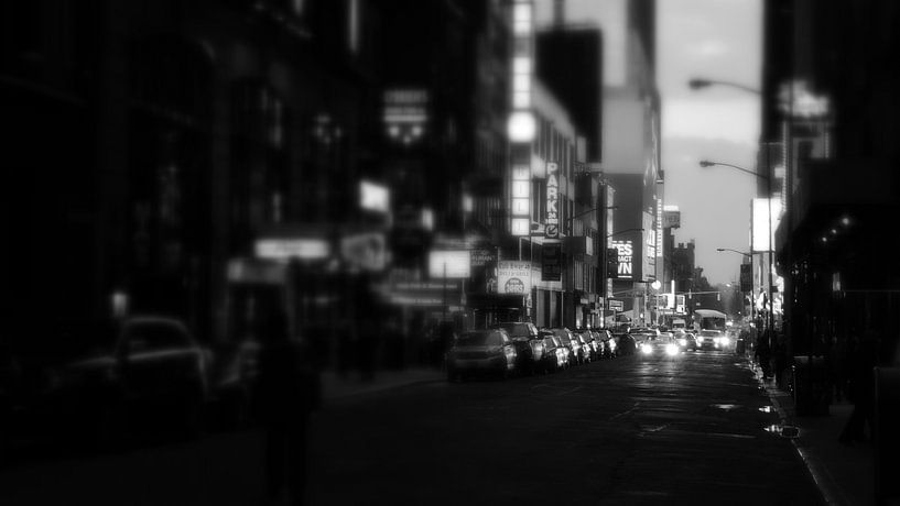 Beginn des Abends am Broadway von Jean Philippe