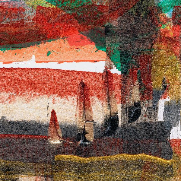 Quadratisch Abstrakt #69 von Tymn Lintell