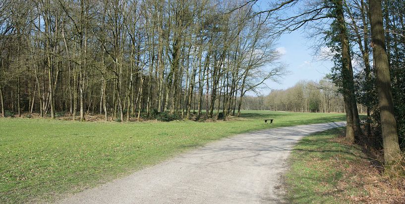 A panorama of the Staverden estate by Gerard de Zwaan