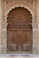 Spanische maurische Holztür