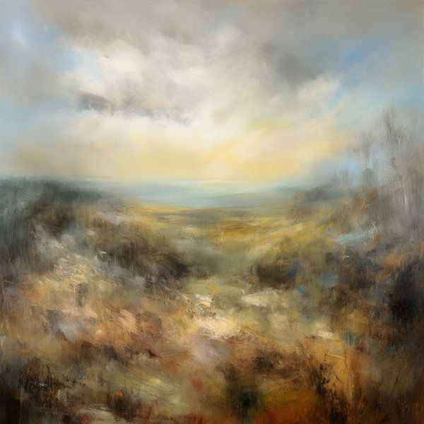 Abstrakte Landschaft &quot;Ich liebe die Natur&quot; von Studio Allee