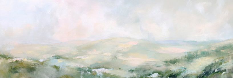 Nebelige Landschaft von Poster Art Shop