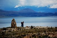 Handelsvrouw op Isla del Sol