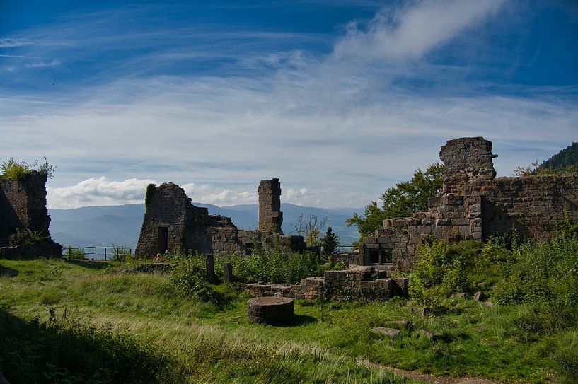 Chateau Frankenbourg castle ruins in the Vosges mountains by Tanja Voigt