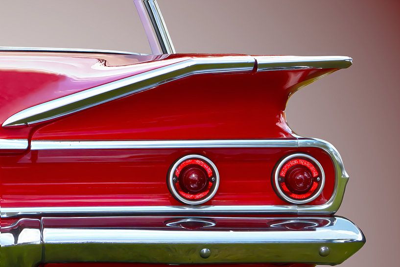 Chevrolet Bel Air tail fin from 1960 by Peter Kraaibeek Fine Art