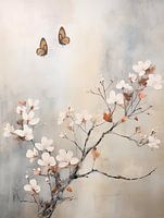 Blossom with Butterflies, Japandi
