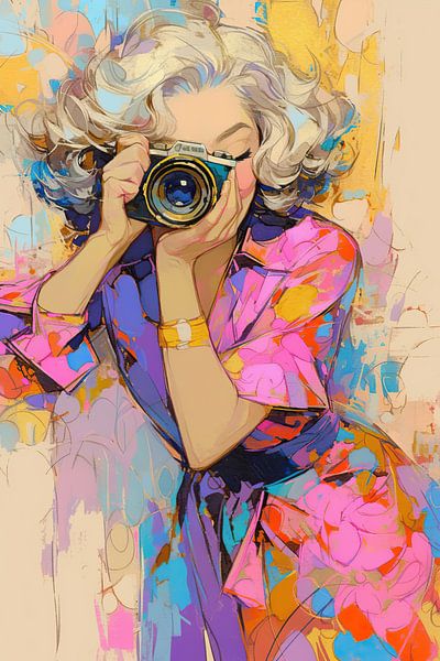 Frauenmalerei | Die Launen des Frühlings einfangen von Blickfänger Gemälde