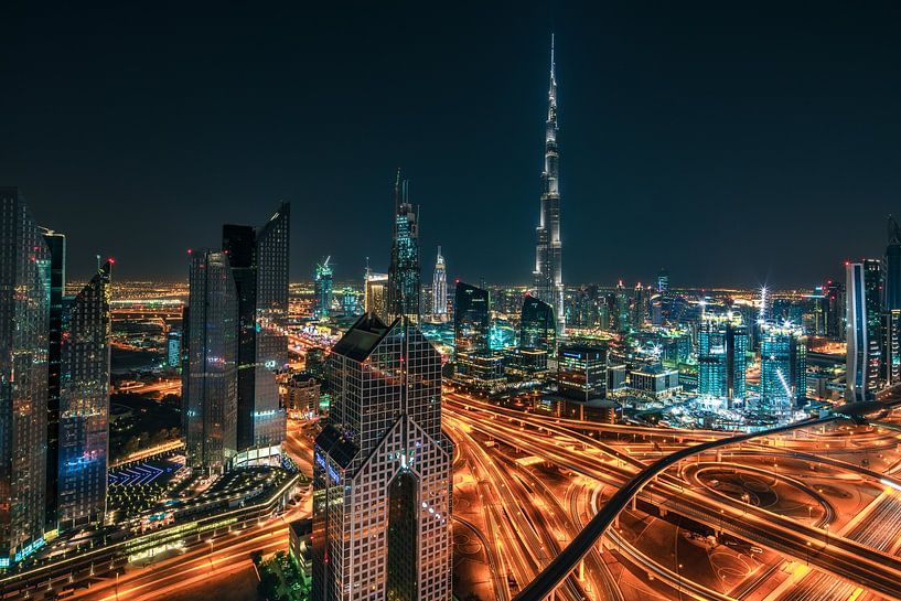 Dubai Skyline by Achim Thomae Photography