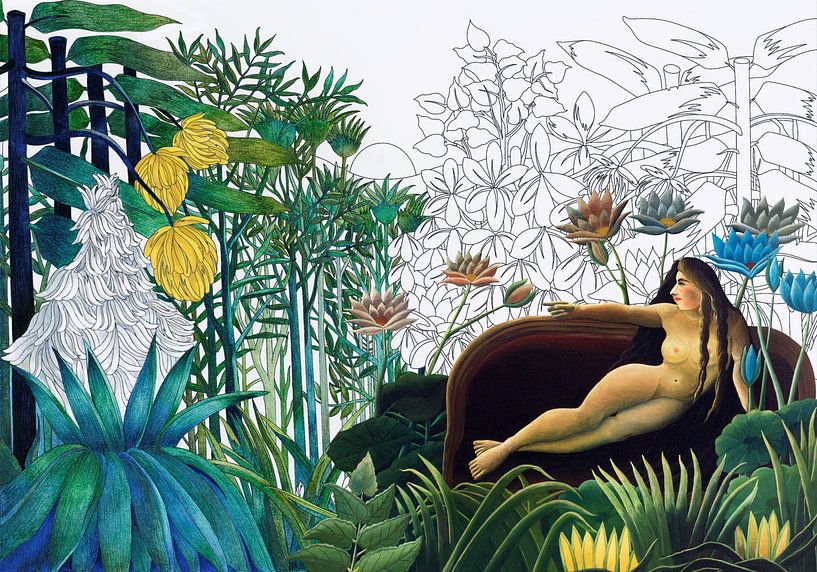 Henri Rousseau Combined Art von Marja van den Hurk