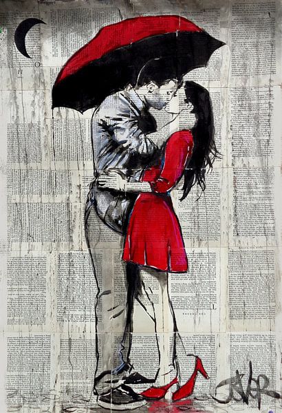 RED RAINY LOVE par LOUI JOVER