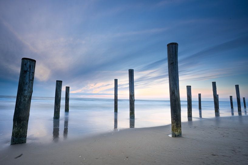 Coucher de soleil au village de palmiers de Petten par Goffe Jensma