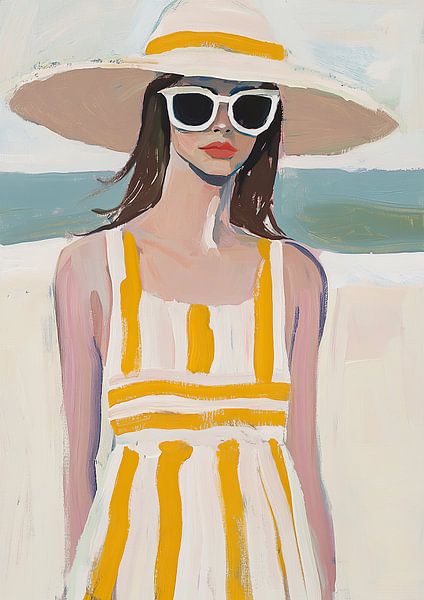 Lunettes de soleil mode plage pastel féministe par Niklas Maximilian